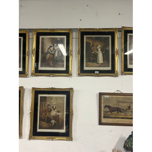 226 - Set of Gilt Frame Cries Of London (13)