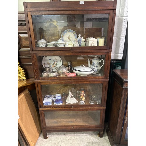 209 - Oak 4 Tier Stacking Bookcase