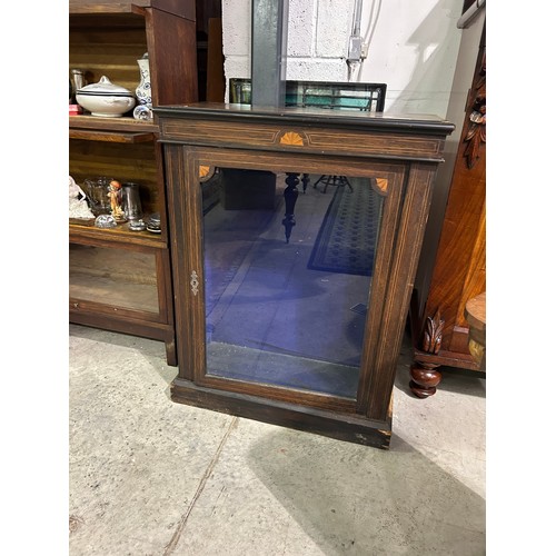 207 - Vict Rosewood Inlaid Cab single Door