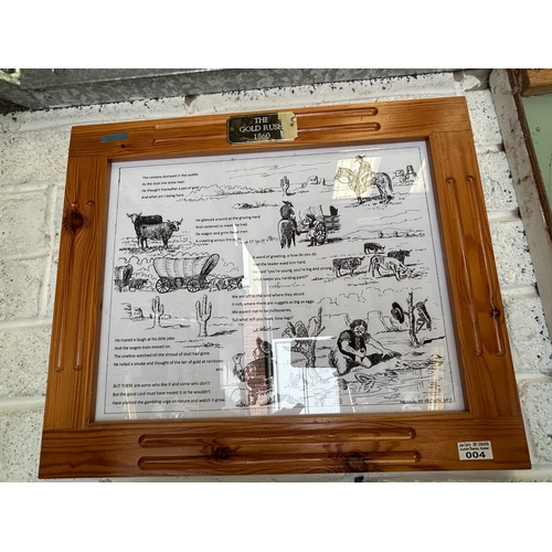 4 - Framed Gold Rush Print