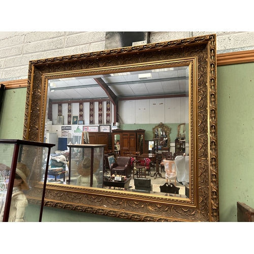42 - Gilt Frame Bevelled Mirror 100h x125w