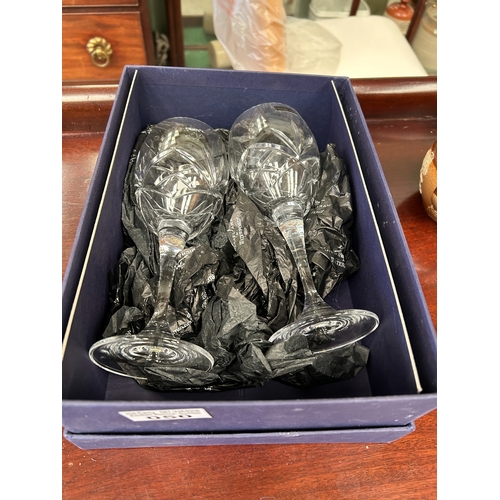 50 - Pair of Edinburgh Crystal Wine Glasses