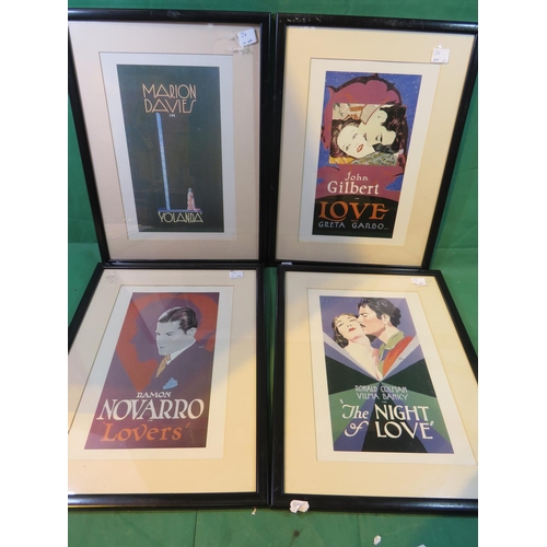 498 - FOUR CONTEMPORARY - VINTAGE STYLE - MOVIE POSTER PRINTS