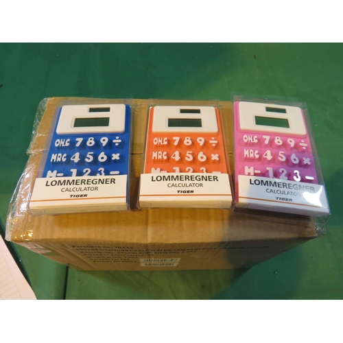 508 - A BOX OF CALCULATORS - AS NEW