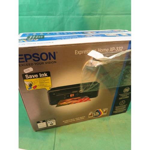 542 - EPSON WIFI PRINTER XP 332 - AS NEW