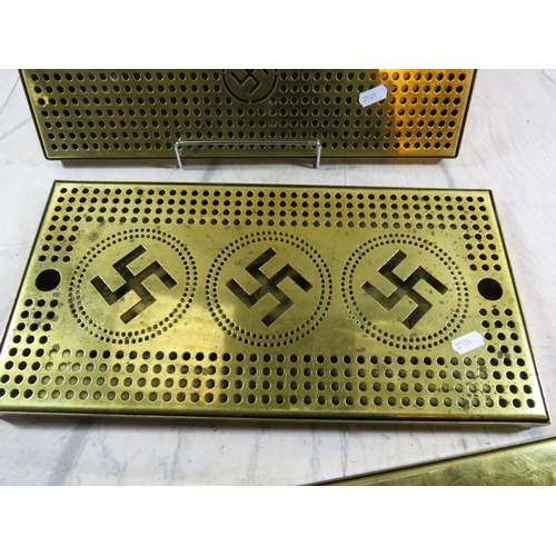 213 - THREE NAZI/GERMAN STYLE - DRIP TRAYS