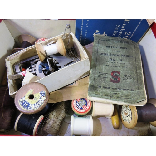 170 - MIXED SEWING ITEMS - INCLUDING CUTLERY AND NATIONAL BEAUTY DOLLS