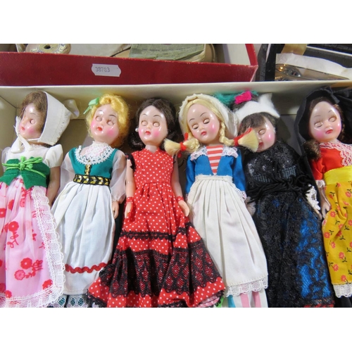 170 - MIXED SEWING ITEMS - INCLUDING CUTLERY AND NATIONAL BEAUTY DOLLS