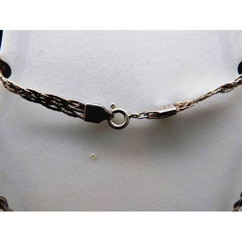 265 - STERLING SILVER NECKLACE AND BRACELET