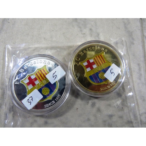 334 - TWO - LIONEL MESSI - FC BARCELONA MEDALS