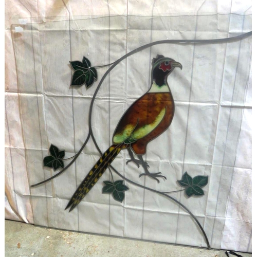 54 - PHEASANT GLASS PANEL