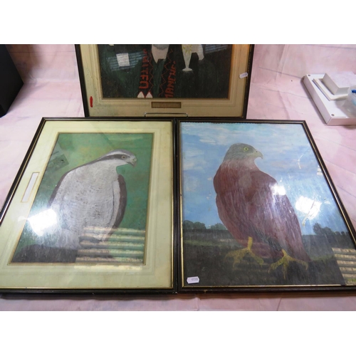 226 - THREE FRAMED PAINTINGS