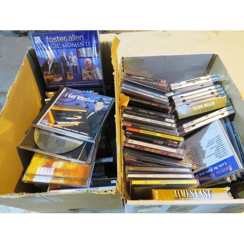 259 - TWO BOXES OF CD'S INCLUDES FORSTER AND ALLEN TWO CD'S UNOPENED