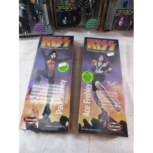 182 - FIVE BOXED NEW KISS FIGURES