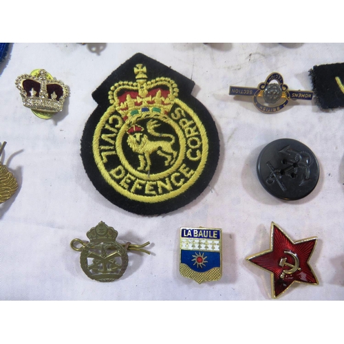 361 - COLLECTION MIXED LOT OF MILITARY BADGES