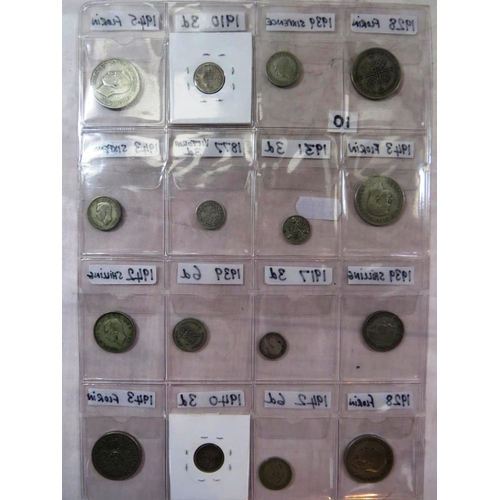 415 - MIXED COLLECTION OF OLD BRITISH SILVER COINS