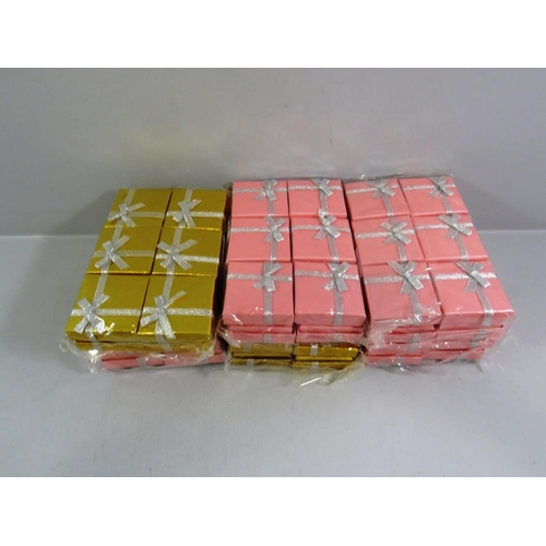 270 - SIX PACKS OF TWELVE JEWELLERY BOXES 6cm x 6cm - PACKAGED AS NEW