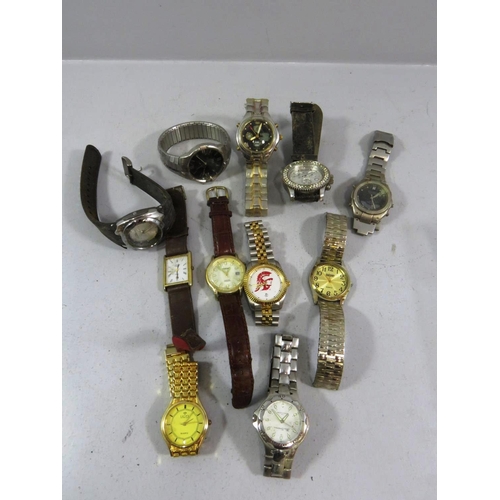 481 - JOBLOT OF GENTS WATCHES - NEED BATTERIES OR SPARES/ REPAIRS