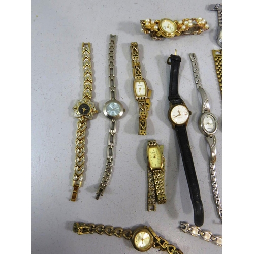 482 - JOBLOT OF VINTAGE LADIES WATCHES- NEED BATTERIES OF SPARES/ REPAIRS