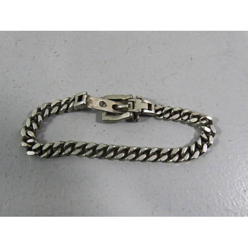 410 - VINTAGE 925 SILVER  BUCKLE BRACELET