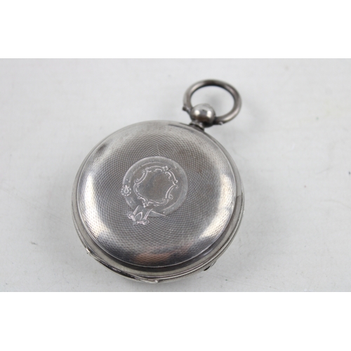 68 - Vintage Gents Hallmarked .925 STERLING SILVER Fusee Pocket Watch Key-Wind (130g)