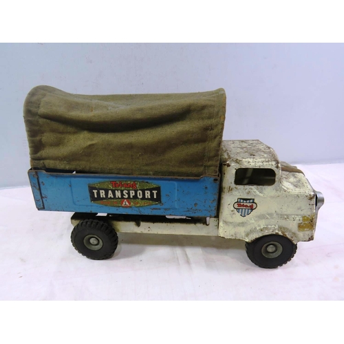 204 - VINTAGE TRIANG TRANSPORT WAGON WITH COVER