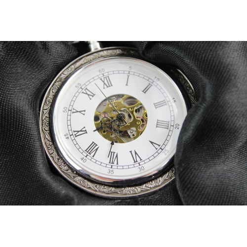 134 - 4 x Vintage Gents Pocket Watches Hand-Wind WORKING Inc Oris, Ingersoll Etc