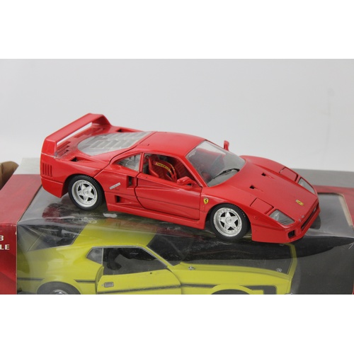 130 - 5 x Assorted Large Scale DIECAST Model Cars Inc TONKA, Road Signature, Boxed Etc