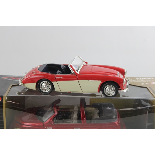 130 - 5 x Assorted Large Scale DIECAST Model Cars Inc TONKA, Road Signature, Boxed Etc