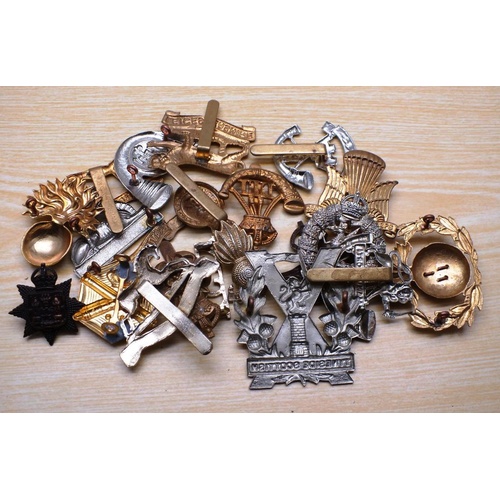 173 - TWENTY VARIOUS MILITARY RELATED BADGES