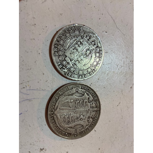 125 - 6 Pre 1920 Sil.ver Halfcrown Coins- 82g