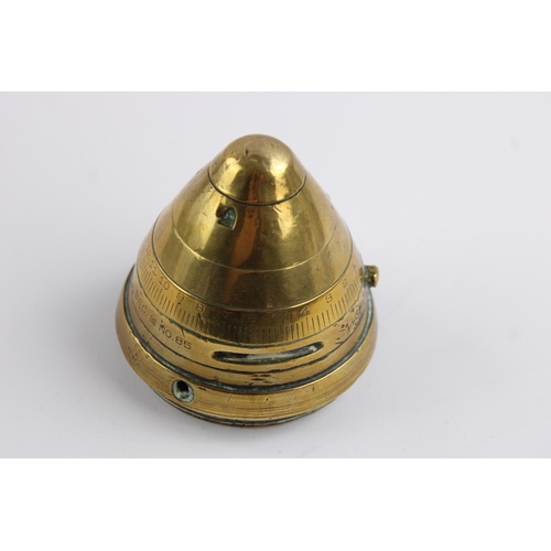 44 - WW1 BRASS Shell Fuse Maker BSC No.85 (835g)