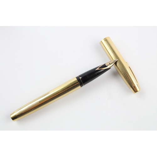 49 - SHEAFFER Imperial ROLLED GOLD Fountain Pen w/ 14ct Gold Nib WRITING Boxed