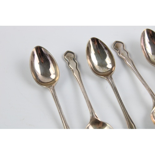 82 - 6 x Antique 1920 Hallmarked Sheffield .925 STERLING SILVER Decorative Spoons 84g