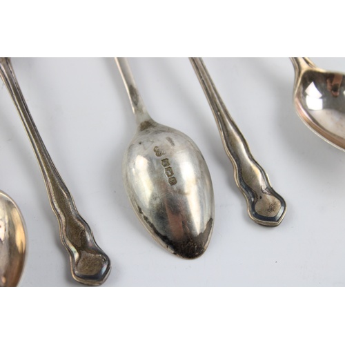 82 - 6 x Antique 1920 Hallmarked Sheffield .925 STERLING SILVER Decorative Spoons 84g