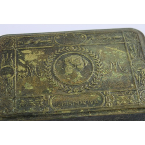 98 - Antique WW1 Brass Princess Mary Christmas Tin (134g)