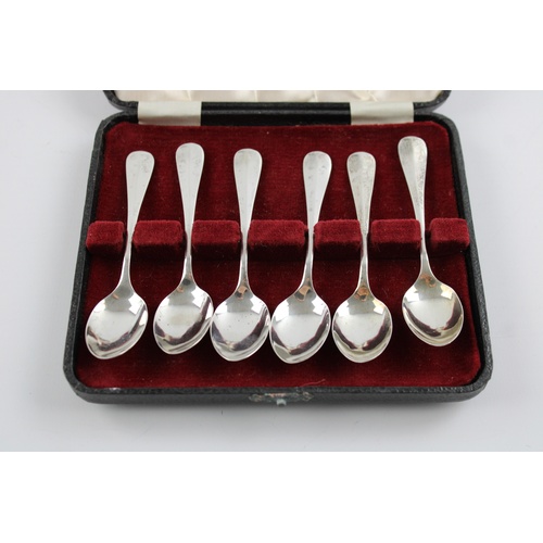 108 - 6 x Vintage 1967 Hallmarked Sheffield .925 STERLING SILVER Spoons Cased (52g)