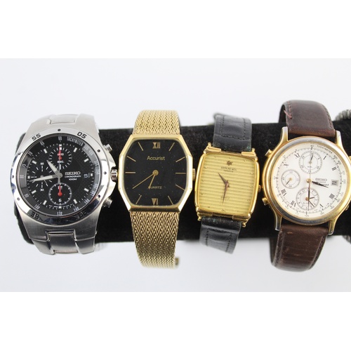 134 - 7 x Gents Quality WRISTWATCHES Quartz Inc Seiko Chronograph Etc