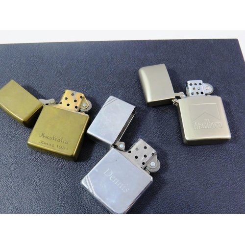 223 - SELECTION OF VINTAGE LIGHTERS, ZIPPO`S ETC