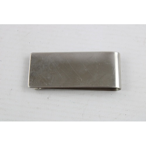 143 - Vintage Hallmarked .925 STERLING SILVER Gents Money Clip (23g)