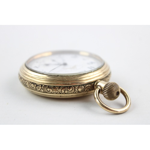 9 - Vintage Gents THOMAS RUSSELL & SON Liverpool Gold tone POCKET WATCH Hand-Wind