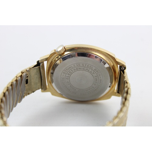 24 - 3 x Vintage Gents Gold Tone WRISTWATCHES Hand-Wind Automatic WORKING Inc Citizen