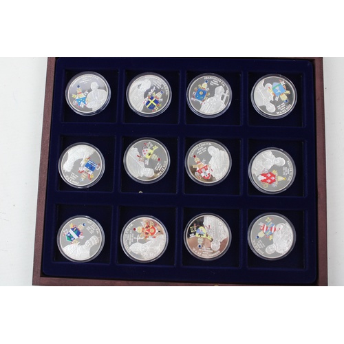 81 - LIMITED EDITION WINDSOR MINT PAPAL Coat of Arms .999 FINE SILVER Plated Coin Set