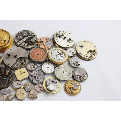 16 - 40 x Antique / Vintage WRISTWATCH MOVEMENTS /Part Movements Hand-Wind & Key-Wind