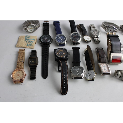 28 - 20 x Assorted Vintage Gents QUARTZ WRISTWATCHES Inc. Ben Sherman, Sekonda Etc