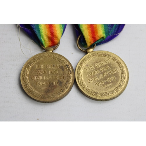 45 - 3 x WW1 MEDALS Full Size Named w/ Original Ribbons Inc War, Victory