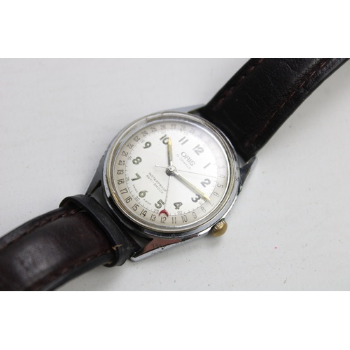 77 - Vintage Gents ORIS Pointer WRISTWATCH Hand-Wind WORKING w/ 302 Movement