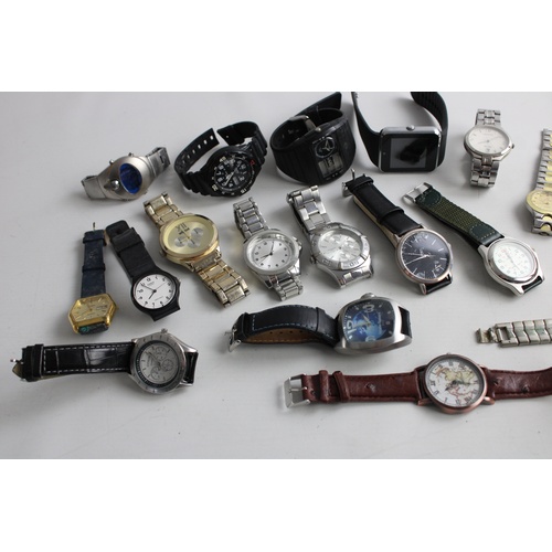 115 - 20 x Assorted Vintage Gents QUARTZ WRISTWATCHES Inc. Rotary, Sekonda Etc