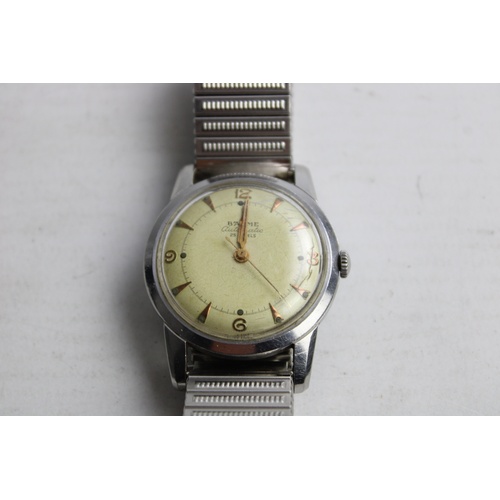 132 - Vintage Gents BAUME WRISTWATCH Automatic w/ Expanding Metal Bracelet