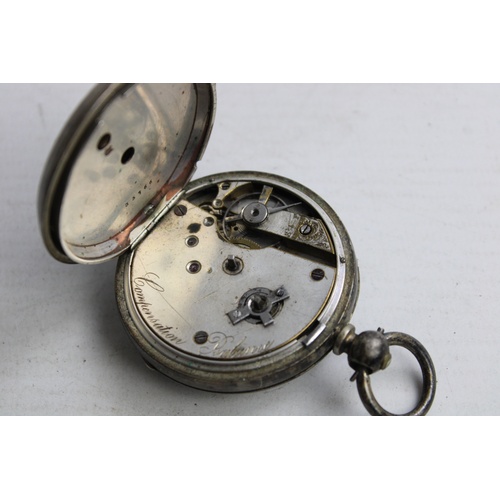 139 - Vintage RAILWAY Regulator Stamped .999 Fine SILVER Pocket Watch Key-Wind (102g)